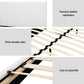 Jasper Bed & Mattress Package with 34cm Mattress Hybrid Leather Frame Medium - White Queen