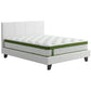 Jasper Bed & Mattress Package with 34cm Mattress Headboard Medium Firm Hybrid - White Double