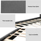Jasper Bed & Mattress Package with 30cm Mattress Headboard Medium Firm Fabric Hybrid - Grey Single