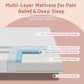 Rutile Bed & Mattress Package with 20cm Mattress Velvet Scallop Bedhead 20cm Mattress - Pink King Single