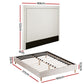 Aviana Bed & Mattress Package with 32cm Mattress - Beige Queen