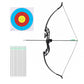 55lbs Bow Arrow Set Recurve Takedown Archery Hunting for Beginner Green