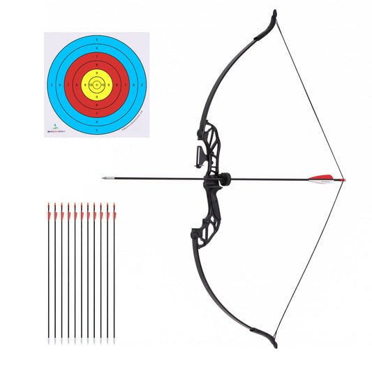 55lbs Bow Arrow Set Recurve Takedown Archery Hunting for Beginner Red