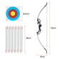 55lbs Bow Arrow Set Recurve Takedown Archery Hunting for Beginner Red