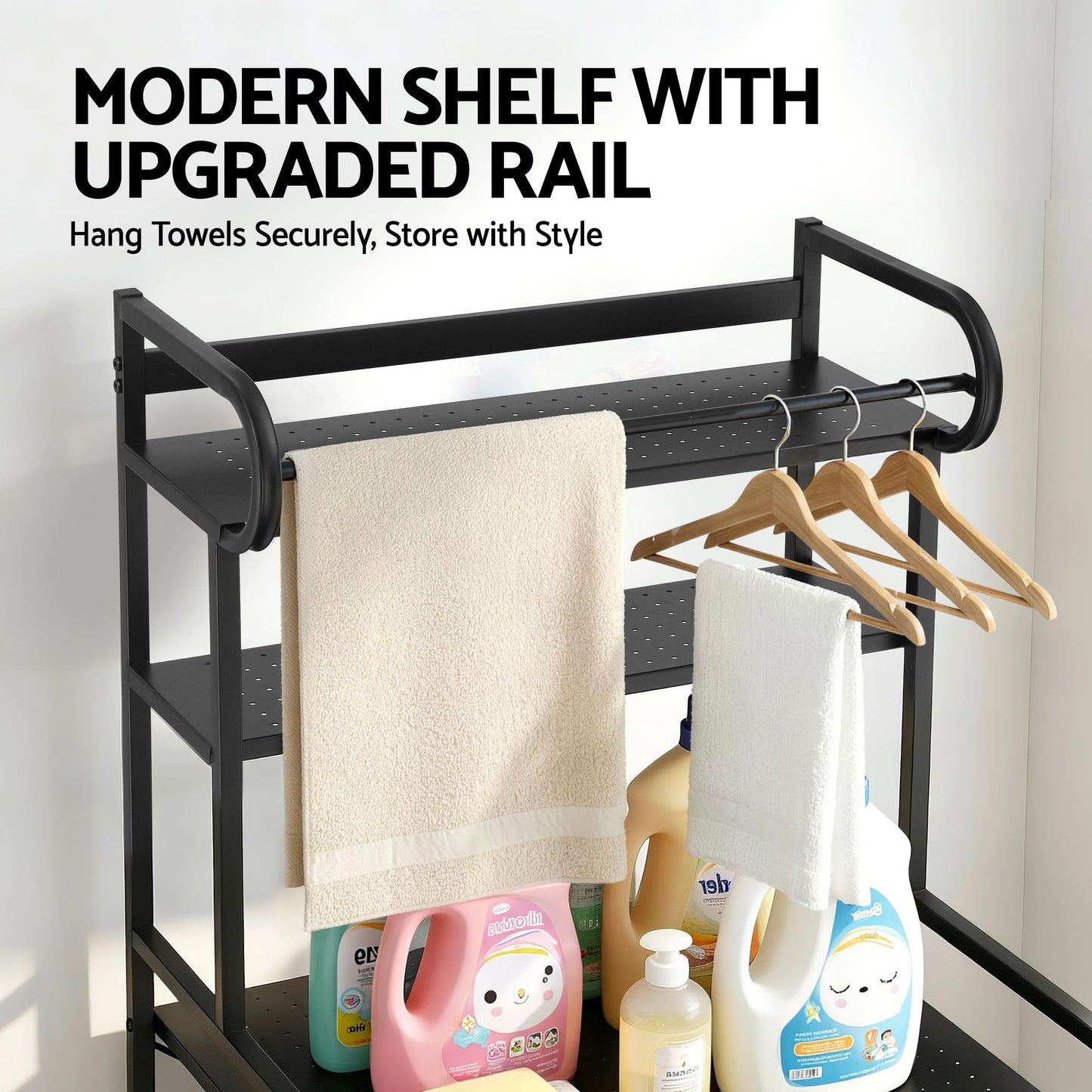 Bathroom Storage Shelf Over Washing Machine Toilet 3 Tier