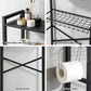 Over Toilet Bathroom Storage Rack Space Saving 4 Tier Organiser White