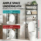 Over Toilet Bathroom Storage Rack Space Saving 4 Tier Organiser White