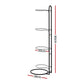 Everfit Ball Storage Rack Sports Equipment Organizer 4-Tier Holder for Garage Gym Black