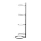 Everfit Ball Storage Rack Sports Equipment Organizer 4-Tier Holder for Garage Gym Black
