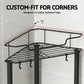 4 Tier Floor Standing Corner Shower Caddy Bathroom Organizer Black