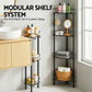 4 Tier Floor Standing Corner Shower Caddy Bathroom Organizer Black