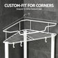 4 Tier Floor Standing Corner Shower Caddy Bathroom Organizer White