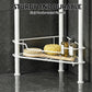4 Tier Floor Standing Corner Shower Caddy Bathroom Organizer White