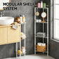 4 Tier Floor Standing Corner Shower Caddy Bathroom Organizer White