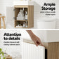 Vanity Unit 445mm Basin Bathroom Cabinet Storage Wall Hung Sink White