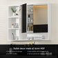 Bathroom Mirror Cabinet 100CM Vanity Medicine Wall Mounted Storage White