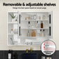 Bathroom Mirror Cabinet 100CM Vanity Medicine Wall Mounted Storage White
