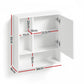 Bathroom Mirror Cabinet Mirrored Medicine Adjustable Shelf Wall Mounted 560mm White