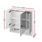 Bathroom Mirror Cabinet Medicine Adjustable Shelves Wall Hung 700x750mm White