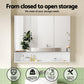 Bathroom Mirror Cabinet Medicine Adjustable Shelves Wall Hung 900x750mm White