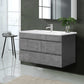 900mm Bathroom Vanity Cabinet Basin Unit Sink Storage Wall Mounted Cement