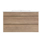900mm Bathroom Vanity Cabinet Wash Basin Unit Sink Storage Wall Mounted Oak White