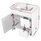 750mm Bathroom Vanity Cabinet Unit Wash Basin Sink Storage Freestanding White