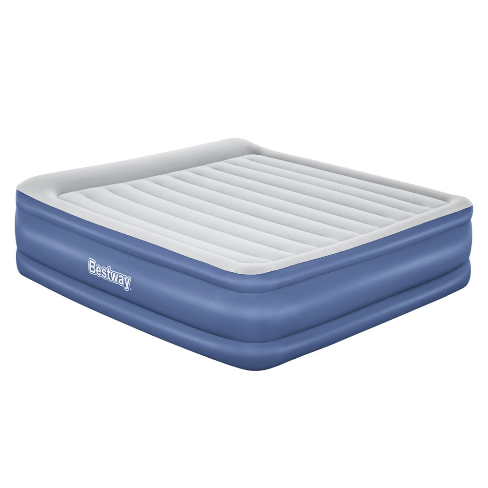 Factory Buys 56cm Air Mattress Inflatable Bed Airbed - Blue King