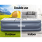 Factory Buys Air Bed 51cm Inflatable Camping Beds Home Outdoor - Grey Single