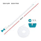 Pool Cleaner 2 Cleaning Heads Vacuum 6m Hose 1.9m Aluminium Pole