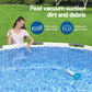 Pool Cleaner 2 Cleaning Heads Vacuum 6m Hose 1.9m Aluminium Pole