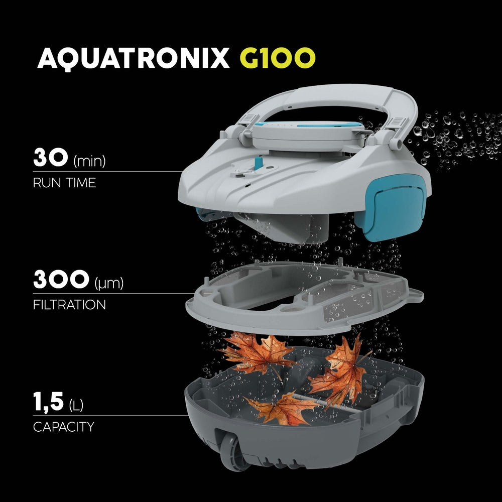 Robotic Pool Cleaner Cordless Automatic Robot Clean Swimming Pools Floor