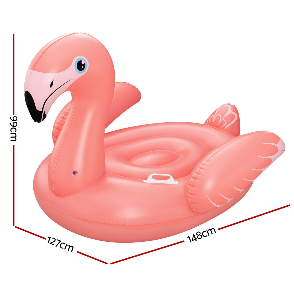 Flamingo Float Rider Inflatable Ride On Floating Pool Lounger 148x127CM