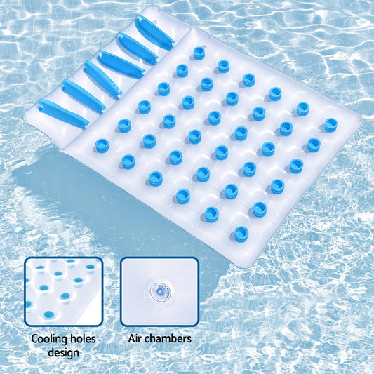 Float Floating Seat Pool Lounger Inflatable Lounge Chair Seat Pillow Bed