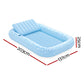 Float Floating Seat Pool Lounger Inflatable Lounge Chair Bed Pillow Cup Holder 2.03MX1.37M