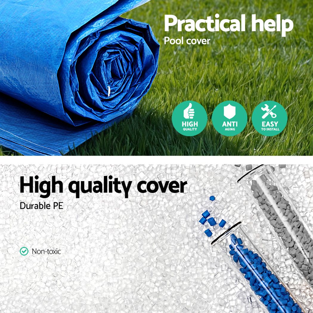 Pool Cover 58106 Fits 3x2.01m Above Ground Swimming Pool PE Blanket