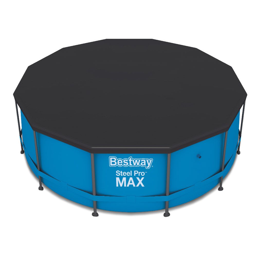 Factory Buys Pool Cover Fits 3.66m/12ft Round Swimming Pool PVC Blanket 3.7m