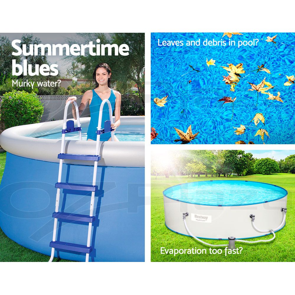 Factory Buys Pool Cover Fits 3.66m/12ft Round Swimming Pool PVC Blanket 3.7m