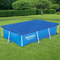Pool Cover 264x174cm Rectangle Swimming Pool PE Shelter Fits 259x170cm Pools