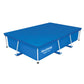 Pool Cover 264x174cm Rectangle Swimming Pool PE Shelter Fits 259x170cm Pools
