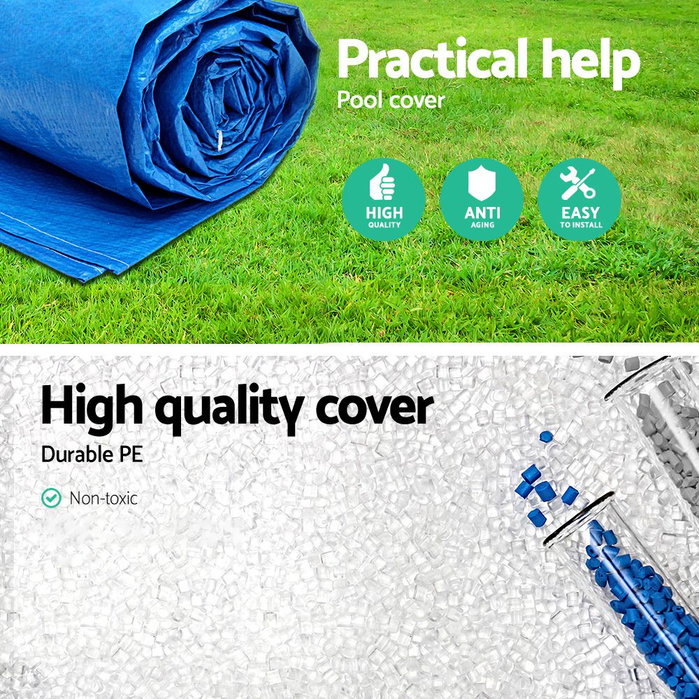 Pool Cover Fits 4x2.11m Above Ground Swimming Pool PE Blanket