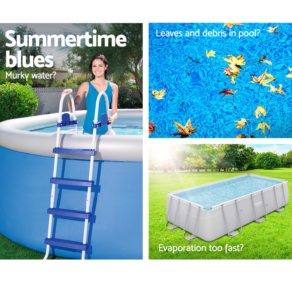 Factory Buys Pool Cover Fits 4.12x2.01m Above Ground Swimming Pool PVC Blanket