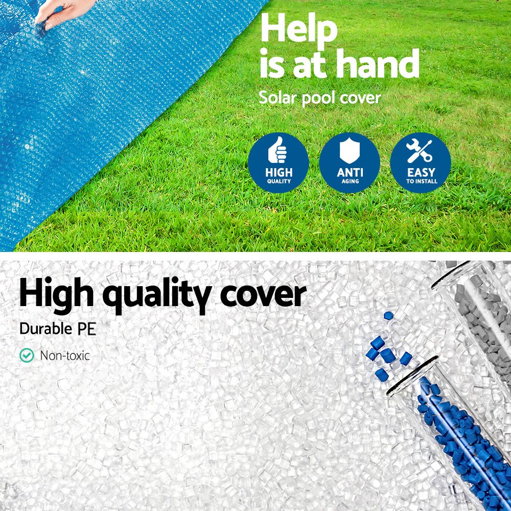 Factory Buys Pool Cover Fits 3.05m/10ft Round Swimming Pool PVC Blanket 2.89m