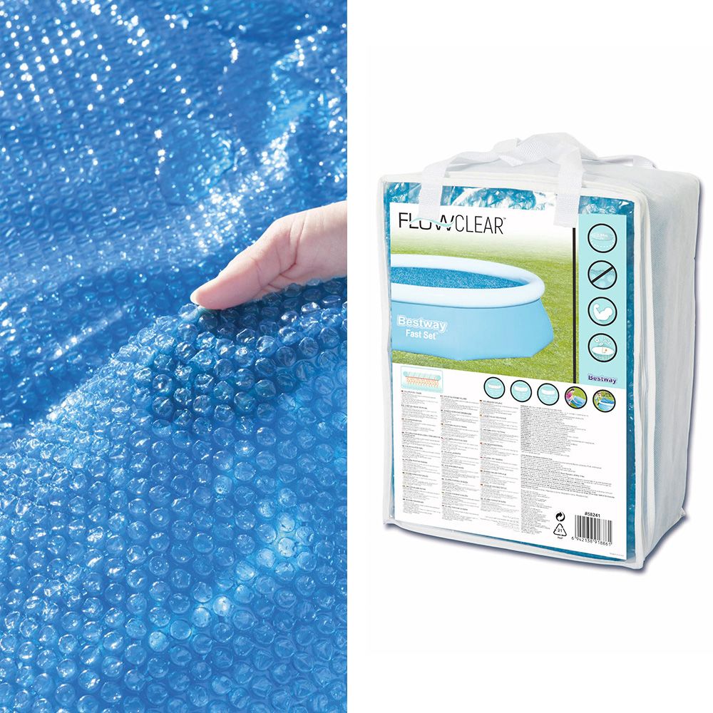 Factory Buys Pool Cover Fits 3.05m/10ft Round Swimming Pool PVC Blanket 2.89m