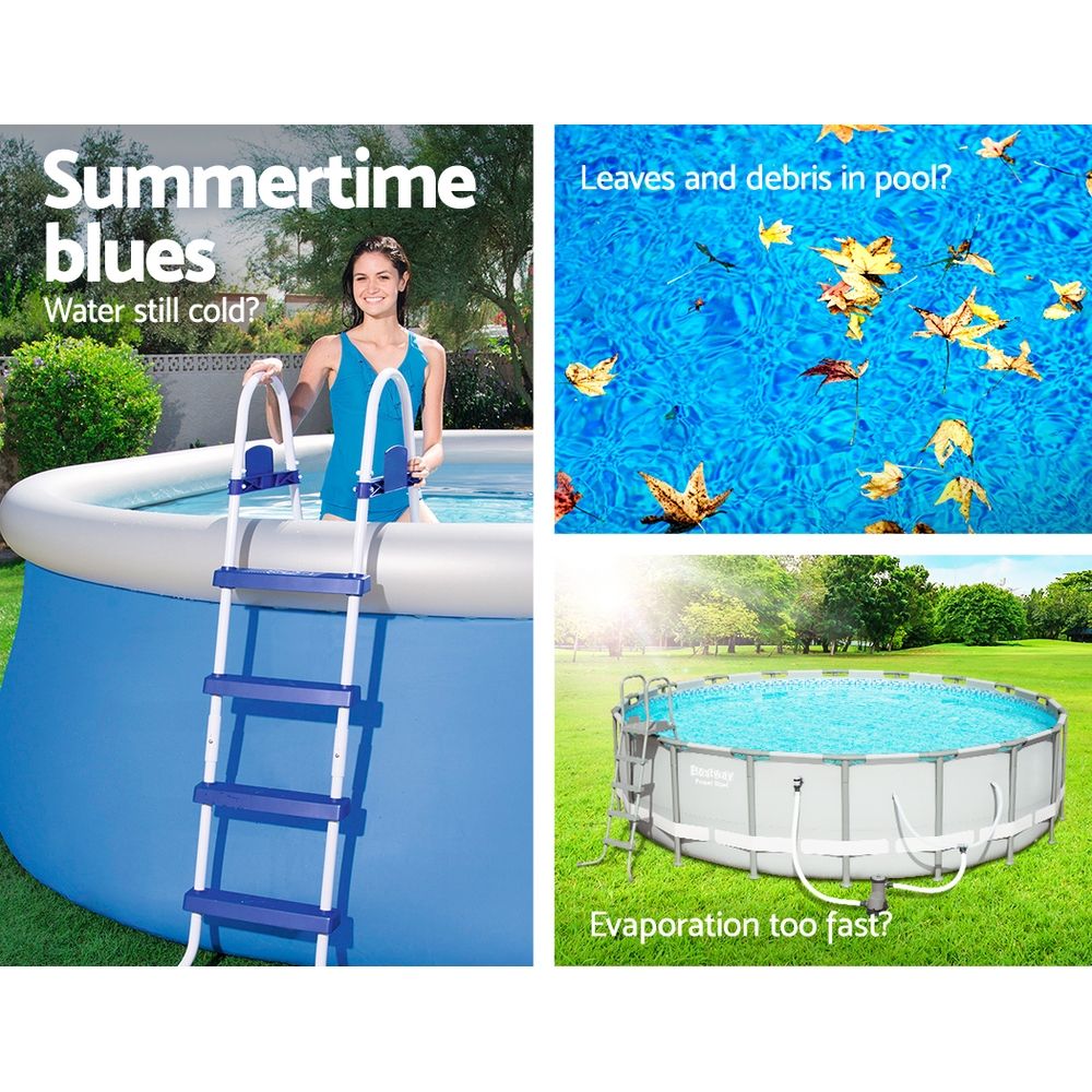 Factory Buys Pool Cover Fits 3.05m/10ft Round Swimming Pool PVC Blanket 2.89m