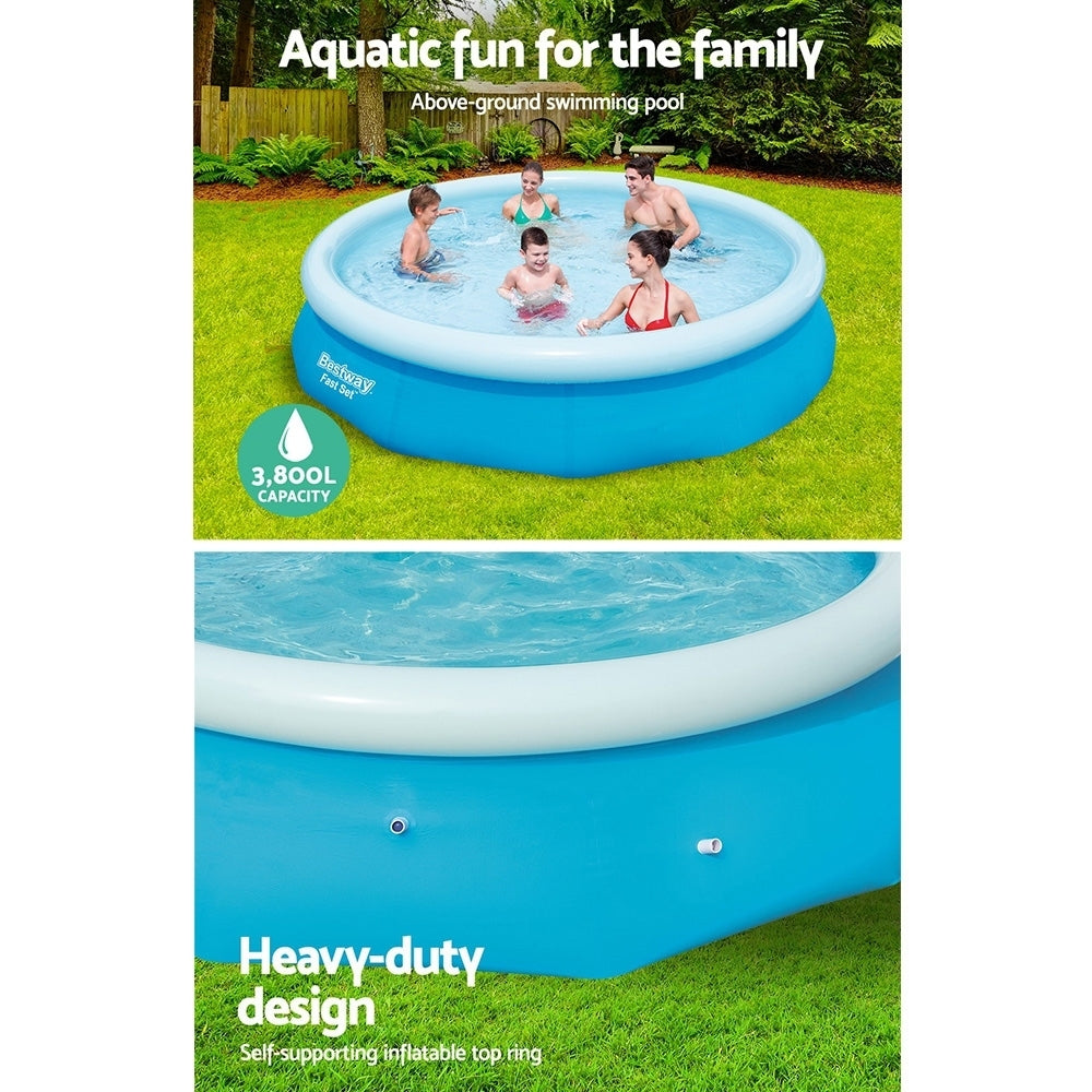 Factory Buys Above Ground Swimming Pool 305x76cm Fast Set Pool Family