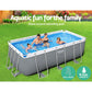 Bestway Swimming Pool 412x201x122cm Steel Frame Above Ground Pools Filter Pump Ladder 8124L