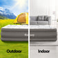 Factory Buys 46cm Air Mattress Inflatable Bed Airbed Decorated Surface - Grey Queen