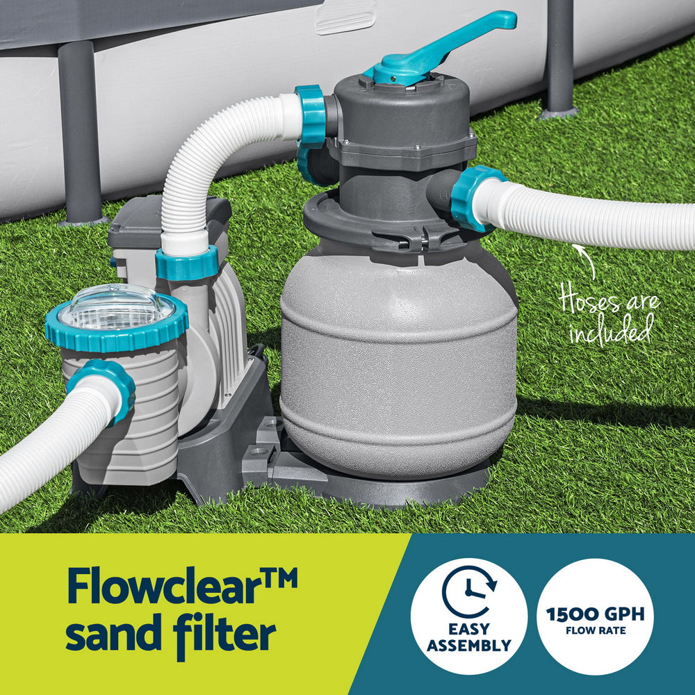 Pool Pump Sand Filter 1500GPH 5678L/H Pools Flowclear™ Filters