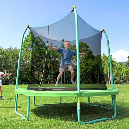 Bestway 8ft Trampoline Kids Rebounder Safety Net Enclosure Outdoor Fitness 2.44m